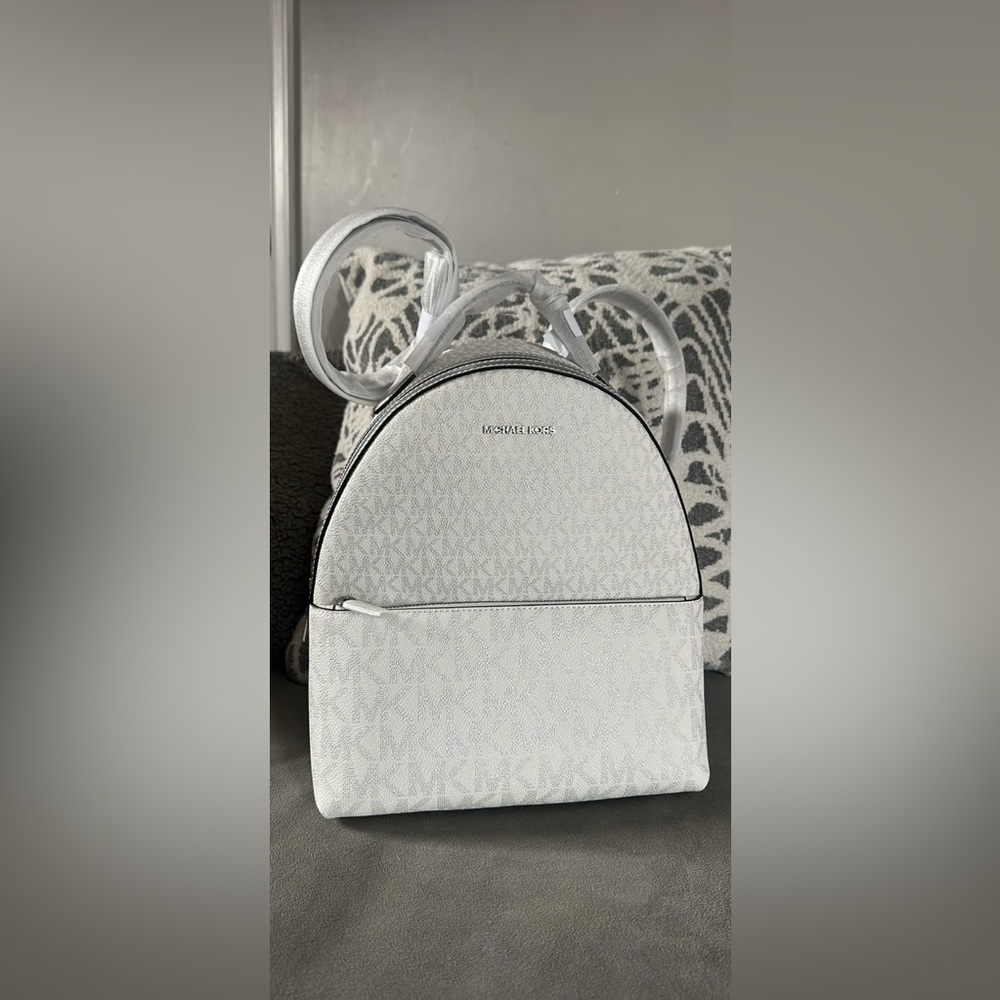 Michael Kors White Backpack